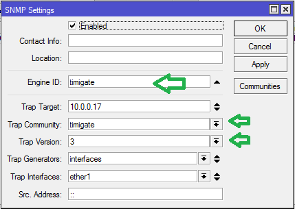 add mikrotik device to cacti using snmp version 3