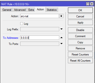 Mikrotik source NAT